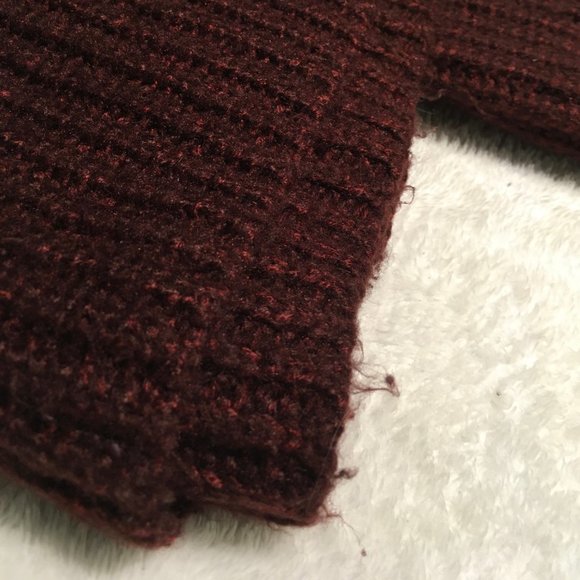 Bluenotes cropped burgundy sweater - Picture 5 of 7